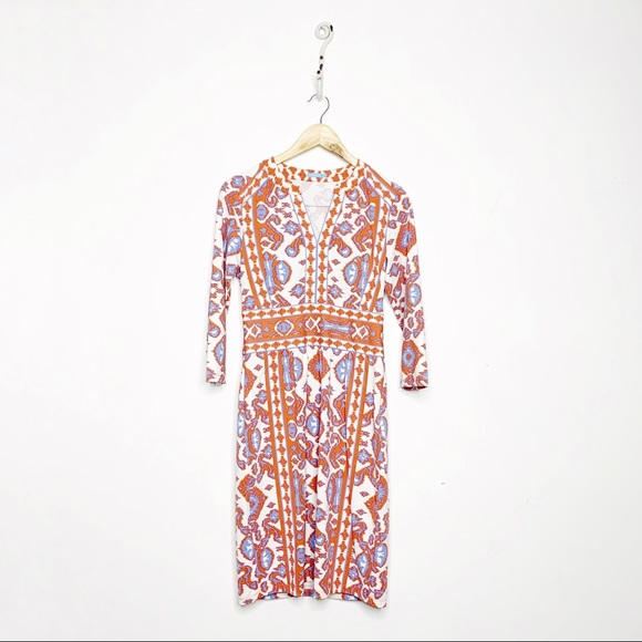 J. McLaughlin Lola Dress Ikat Catalina Cloth XS